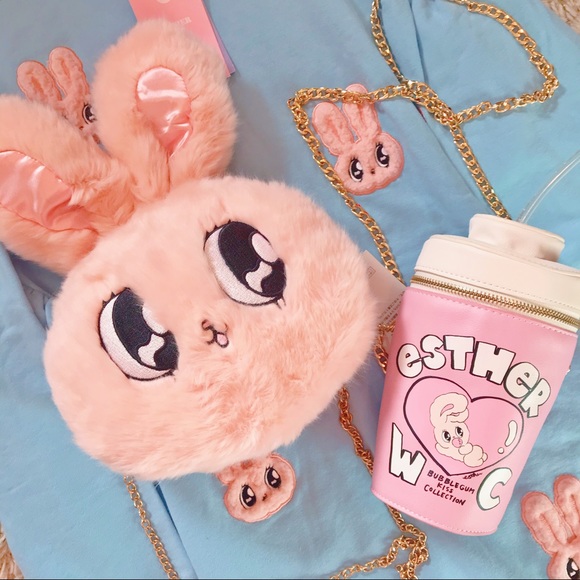 wc x estherlovesyou bunny slippers